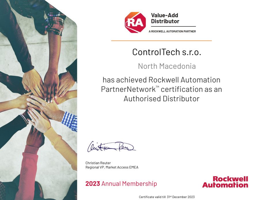 Authorized Distributor Partner Certificate Czech