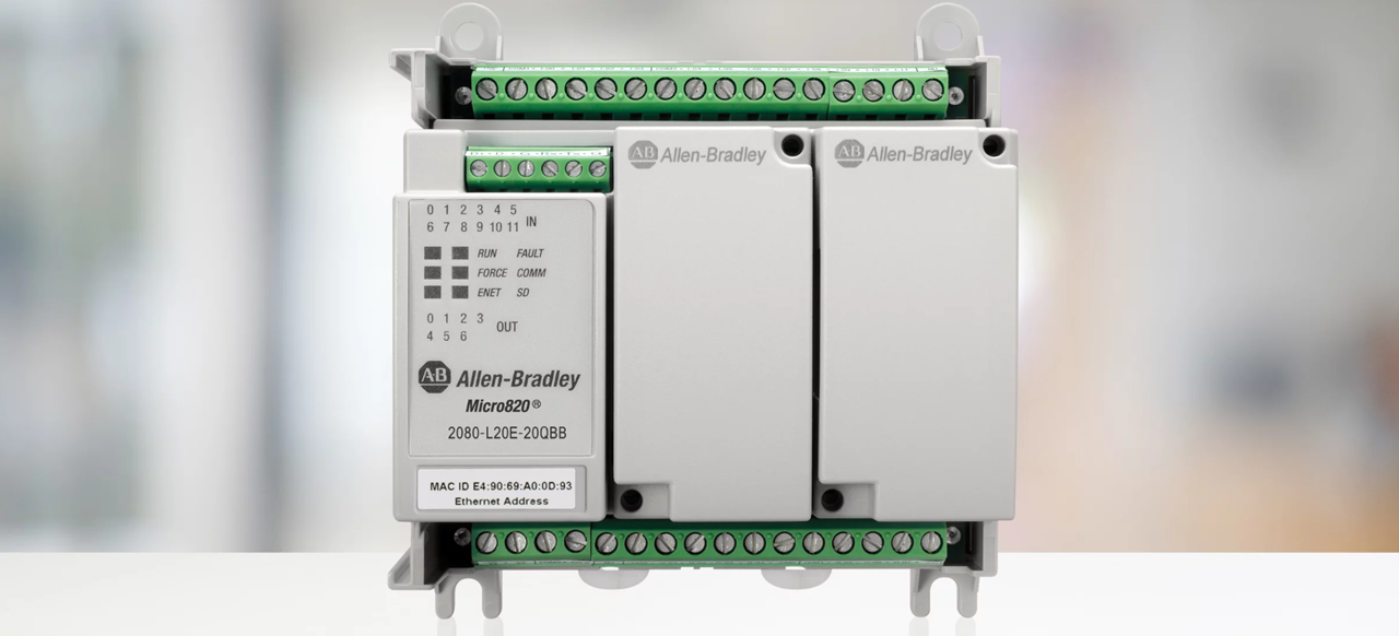 Micro820® L20E: Gyorsabb, okosabb és USB-C csatlakozóval